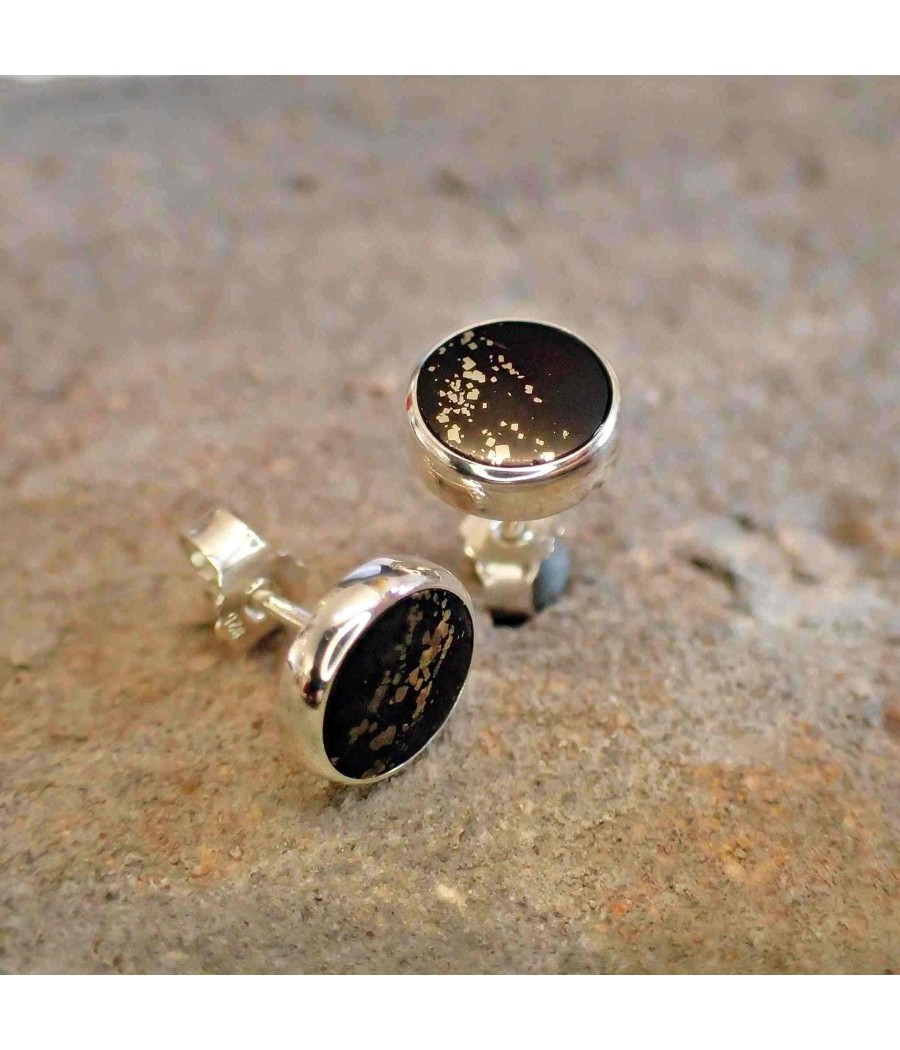 Ohrringe in schwarz-gold - Beispielbilder, da jedes Stück ein Unikat ist und die Steine immer unterschiedlich sind